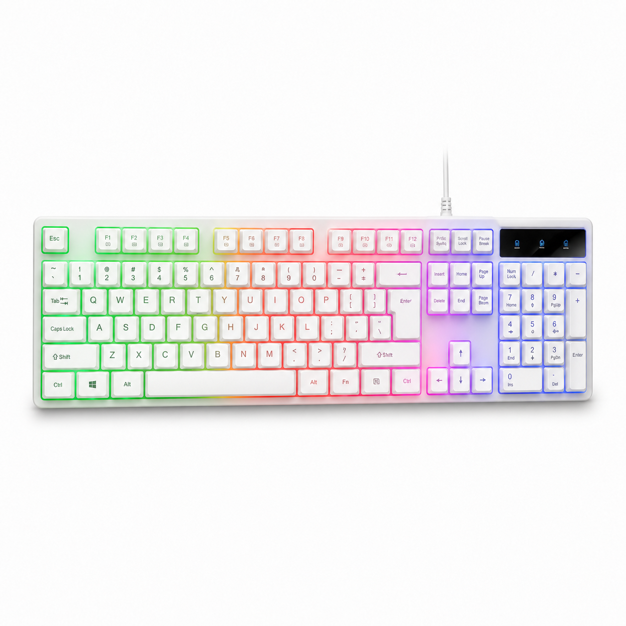 Գեյմերական ստեղնաշար (gaming keyboard) BAJEAL K35 LED լուսավորությամբ