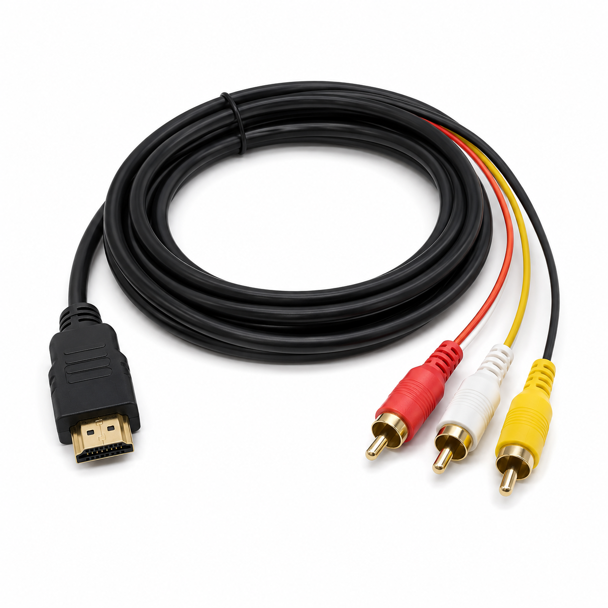 HDTV to 3RCA cable սև մալուխ 1.5մ