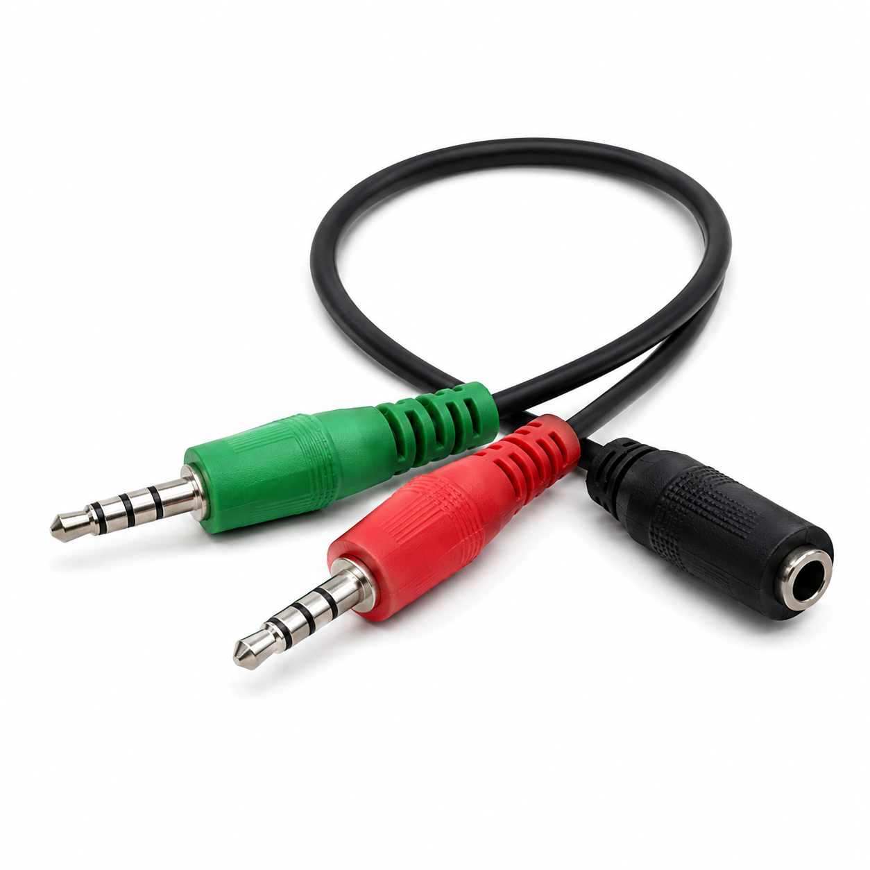 3.5mm to 2RCA Female աուդիո ադապտեր մալուխ Cable
