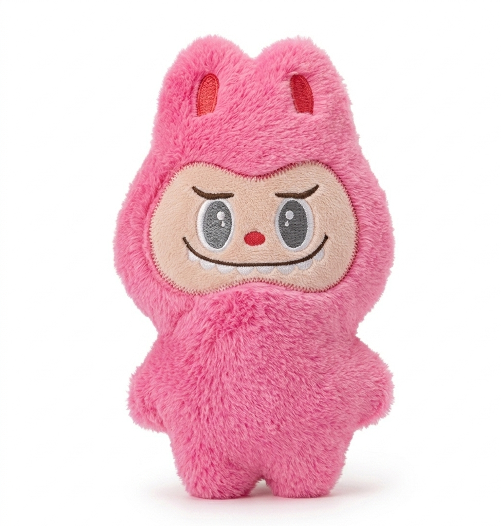Փափուկ վարդագույն Լաբուբու խաղալիք Soft Pink Labubu Plush Toy