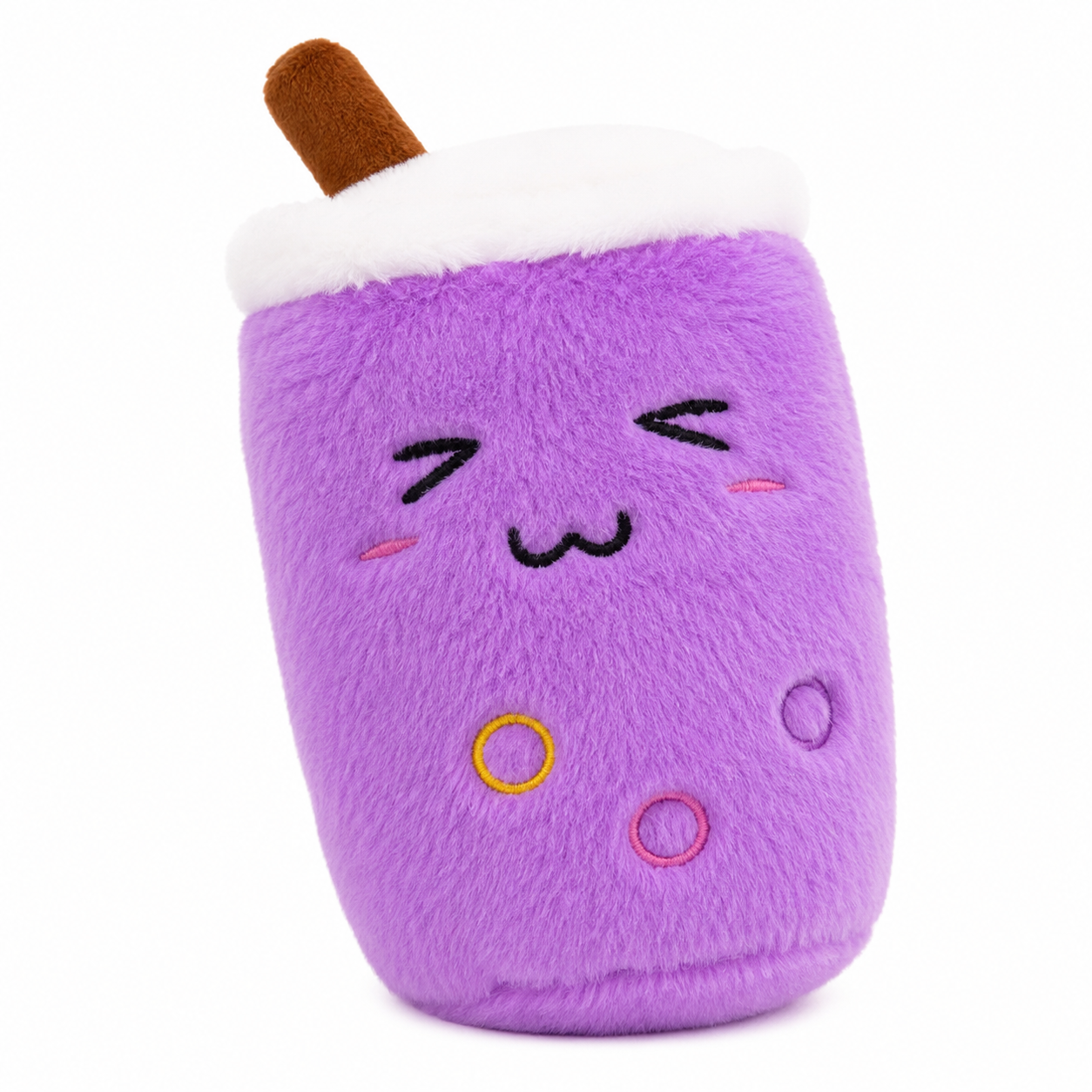 Փափուկ մանուշակագույն բաբլ թի խաղալիք Soft Purple Bubble Tea Plush Toy