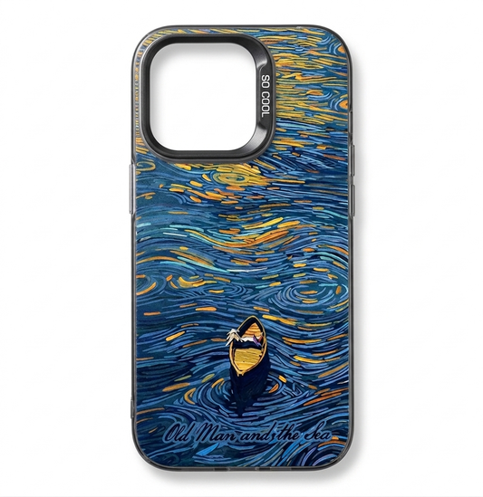 IPhone 15–17 Pro Max պատյան (case) – Վան Գոգ (Van Gogh) գիշերային նավակ
