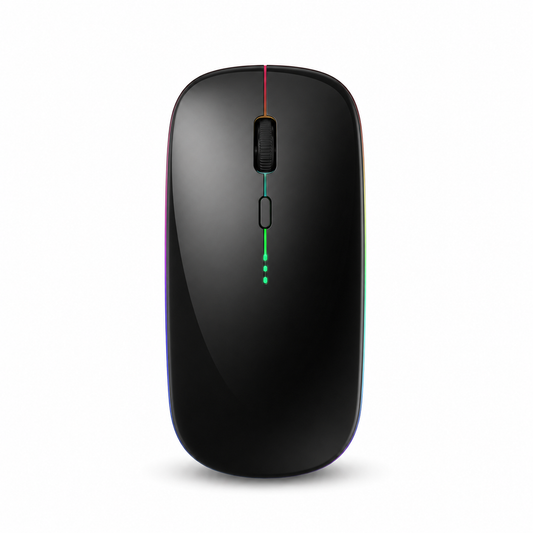 Անլար բարակ մկնիկ (wireless mouse) Dual Mode LED լուսավորությամբ