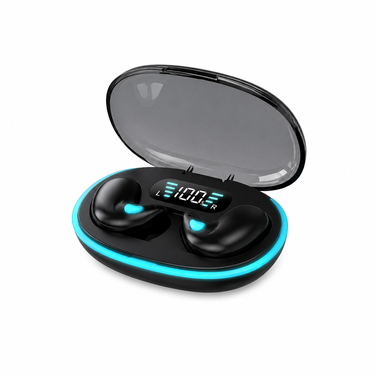 TWS անլար Bluetooth ականջակալներ մարտկոցի ցուցիչով