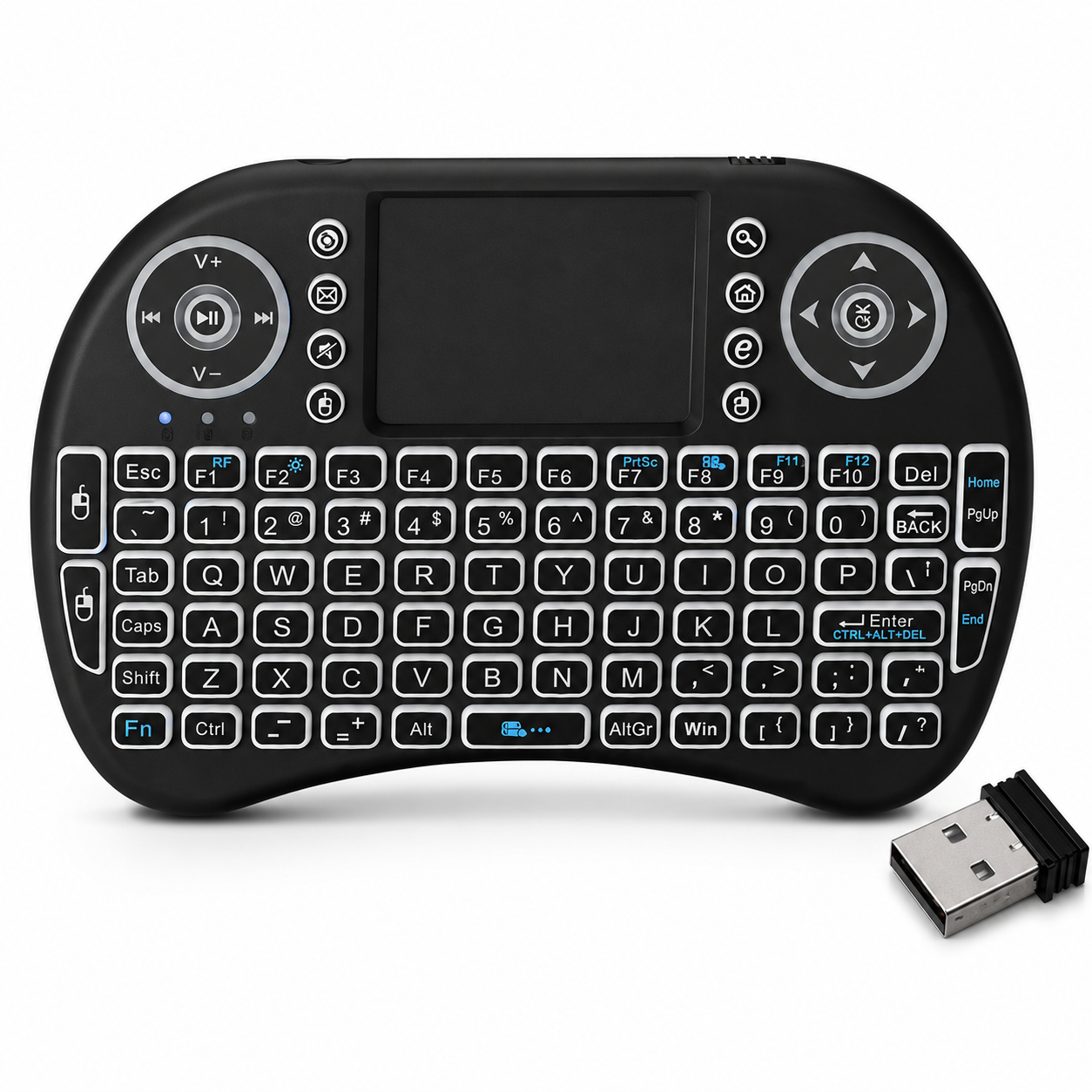 I8 մինի անլար ստեղնաշար (Mini Wireless Keyboard with Touchpad)