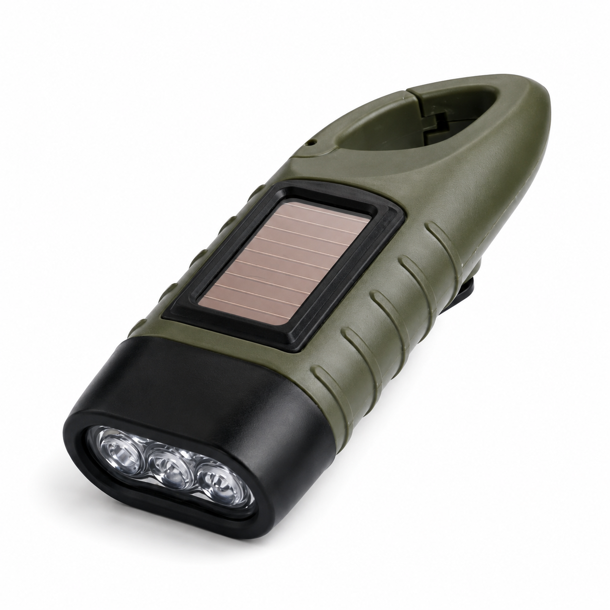 Արևային LED լապտեր ձեռքի բռնակով (Solar Rechargeable Flashlight)