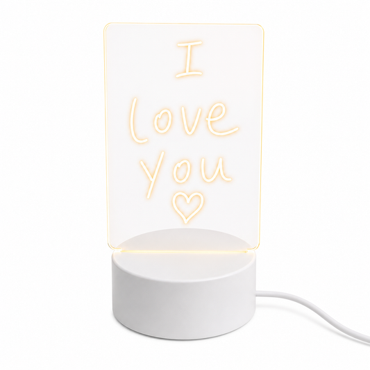 LED գրատախտակ գիշերային լամպ գրիչով (LED Message Board Night Light)