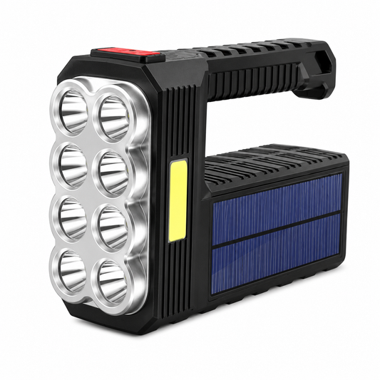 Արևային հզոր ձեռքի լապտեր 8 LED լուսարձակով (Solar 8 LED Handheld Flashlight)