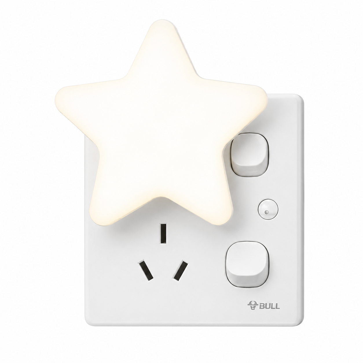 Աստղաձև LED գիշերային լամպ սենսորով (Star LED Plug-in Night Light)