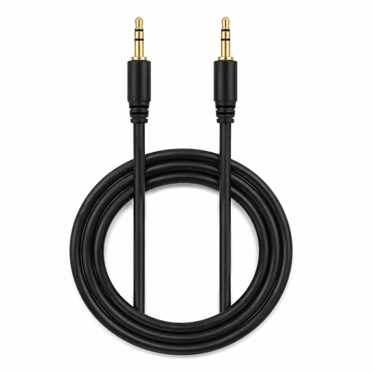 3.5mm Stereo AUX սև աուդիո մալուխ 3մ