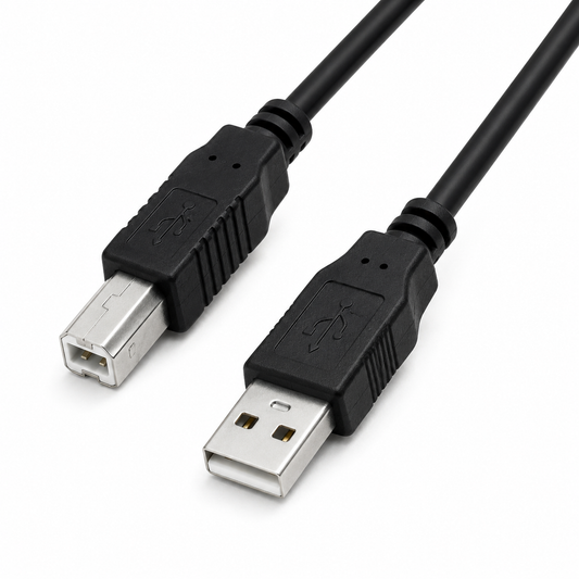 USB 2.0 AM/BM Printer մալուխ Cable սև 3մ