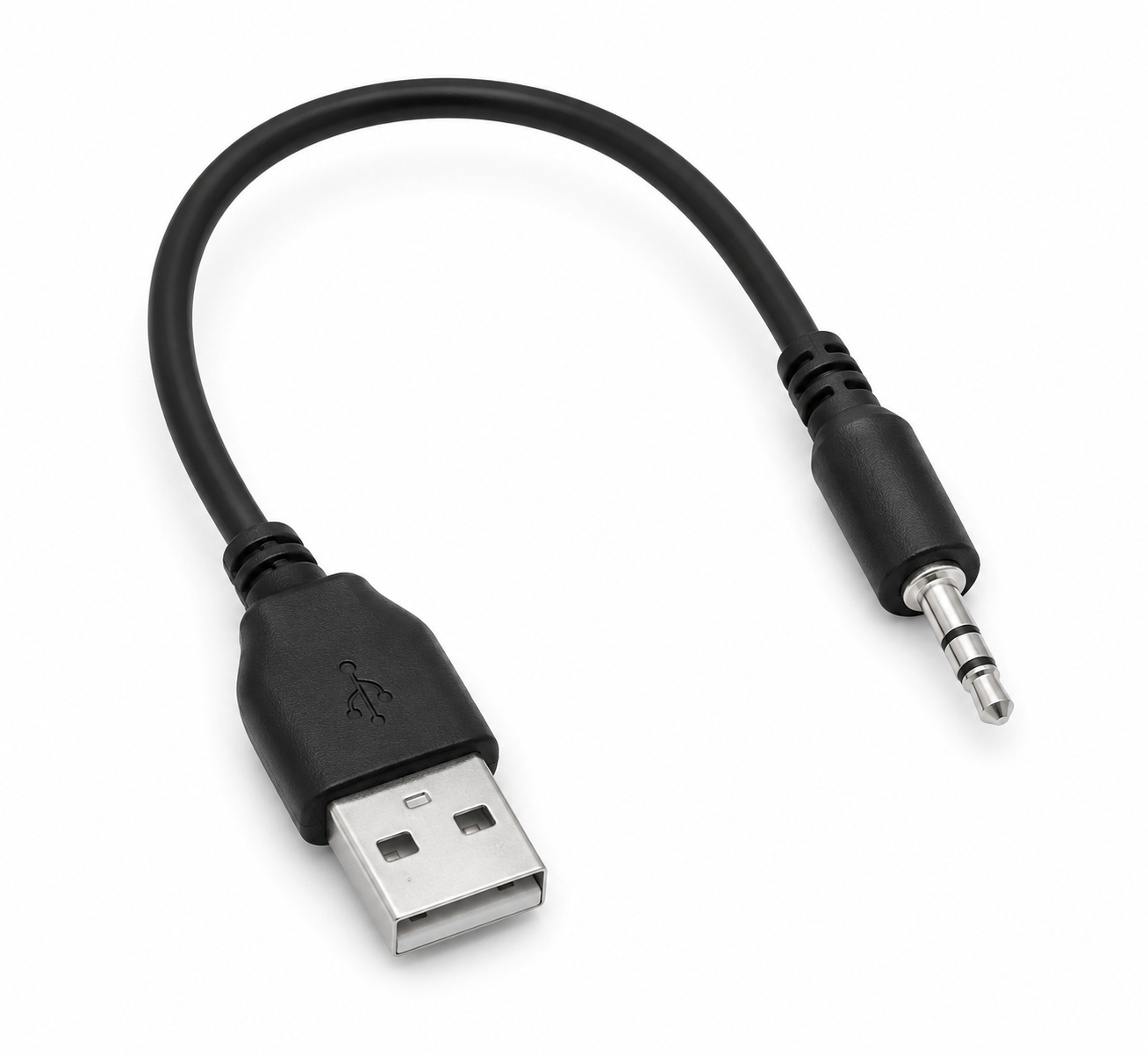 2.0 USB Male to Jack 3.5mm Cable մալուխ 20սմ