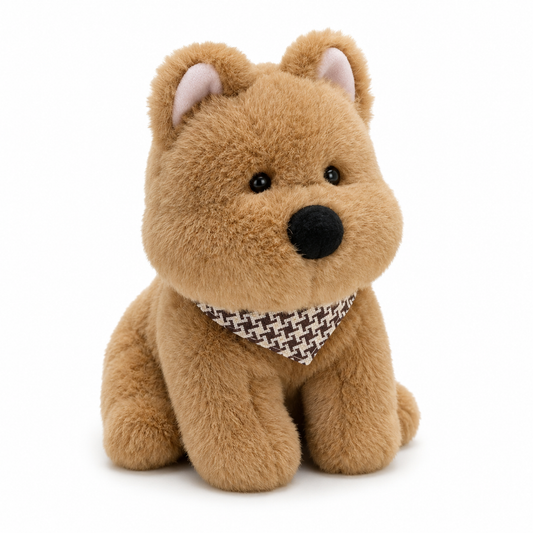 Փափուկ շագանակագույն շունիկ խաղալիք Soft Dog Plush Toy