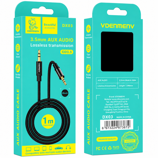 DX03 3.5mm AUX Audio Cable աուդիո լար 1մ