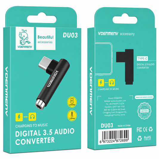 DU03 Type-C Digital 3.5mm Audio Converter աուդիո կոնվերտեր